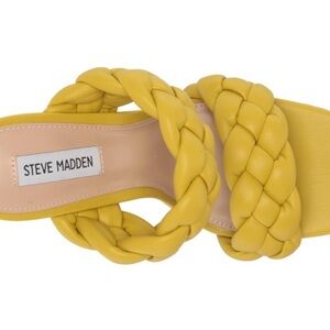 Steve Madden Citron Yellow Braided Sandal